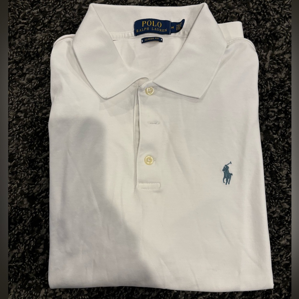 Ralph Lauren Polo classic fit white short sleeve  shirt size medium